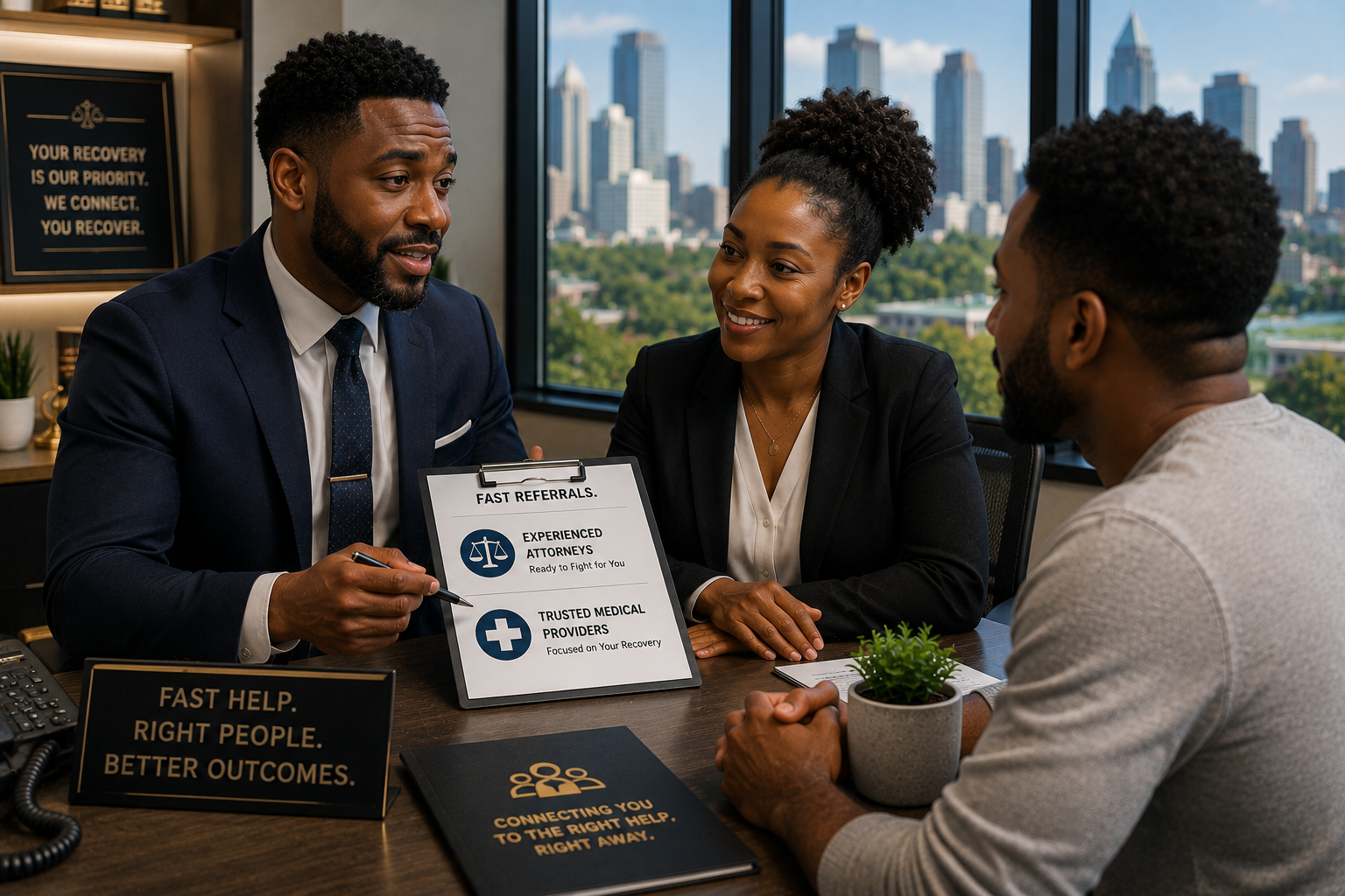 fast attorney and medical referrals